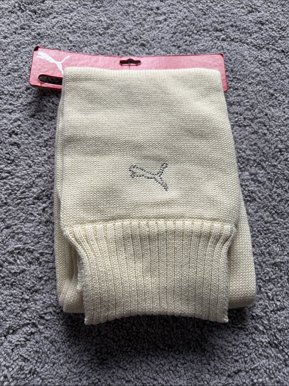 Puma Cream diamond cat scarf